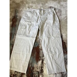 Chaps Cargo Pants Mens Large Utility Pocket Straight‎ Leg Casual Outdoor Hiking